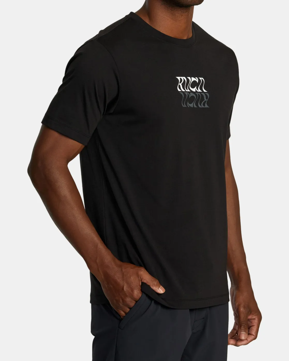 RVCA FLIP FLOW SPORT TECH TEE Black Outlet