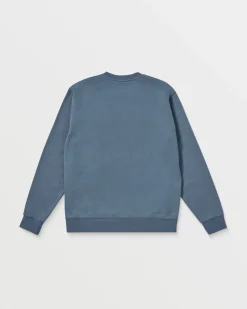 RVCA FLIPPED BOX CREW SWEATSHIRT Industrial Blue Best