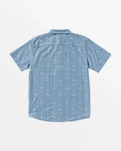 RVCA FRAME SHORT SLEEVE WOVEN SHIRT Chambray Best
