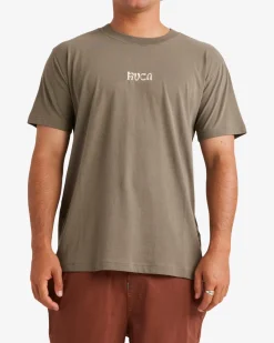 RVCA FRONDS SHORT SLEEVE TEE Mushroom Sale