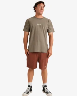 RVCA FRONDS SHORT SLEEVE TEE Mushroom Sale