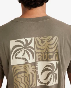 RVCA FRONDS SHORT SLEEVE TEE Mushroom Sale