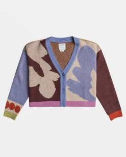 RVCA GABRIELLE CARDIGAN Ecru Discount