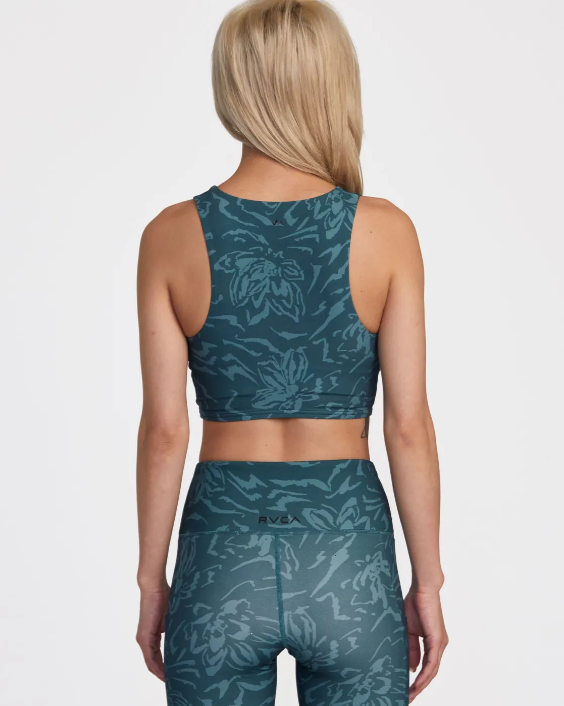 RVCA GATHERED FRONT FITTED CROP TOP Lotus Online
