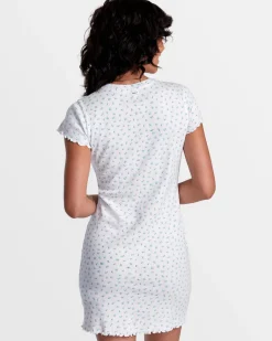 RVCA GIT IT SLIM MINI DRESS Whisper White Online