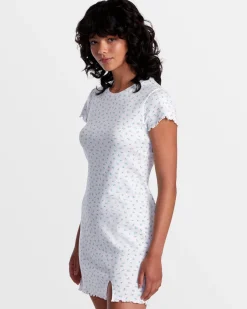 RVCA GIT IT SLIM MINI DRESS Whisper White Online