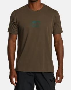 RVCA GLOBAL DIGI SPORT TECH TEE Chocolate Online
