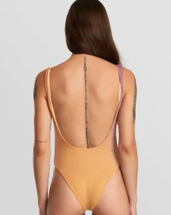 RVCA GOLDEN STAPLE ONE-PIECE SWIMSUIT Multi Clearance