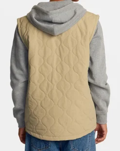 RVCA GRANT HOODED PUFFER JACKET Khaki Hot