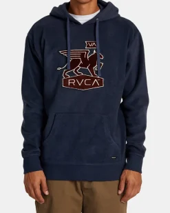 RVCA GRIFFIN HOODIE Moody Blue Outlet