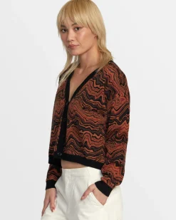RVCA HAPPY HOUR CARDIGAN Black Sale