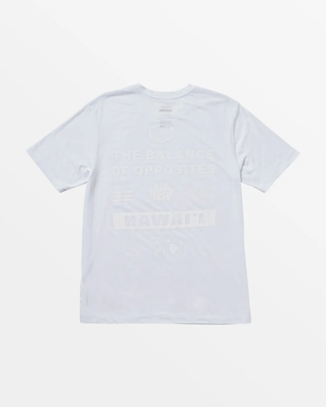 RVCA HAWAII ALL BRAND SPORT TECH TEE White Sale