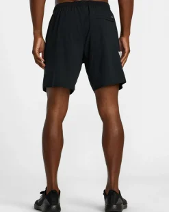 RVCA HAWAII ALL BRAND YOGGER STRETCH 17" SHORTS Black Best