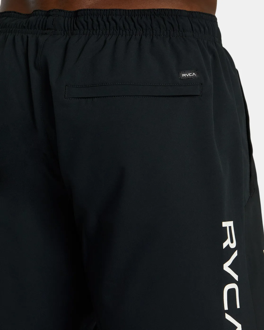 RVCA HAWAII ALL BRAND YOGGER STRETCH 17" SHORTS Black Best