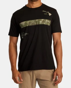 RVCA HAWAII BAR TREE TEE Black Outlet