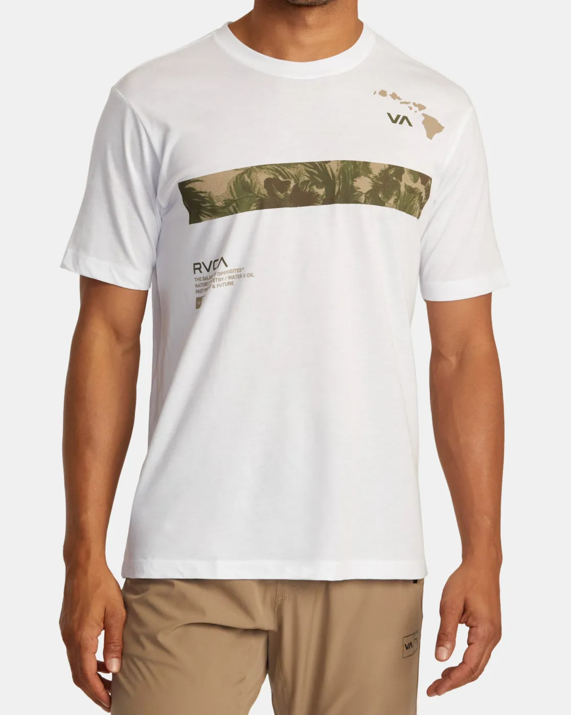 RVCA HAWAII BAR TREE TEE White Online