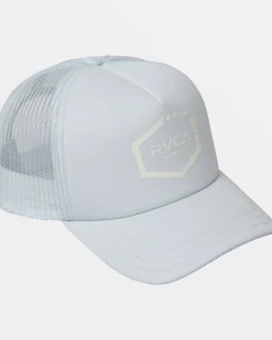 RVCA HAWAII HEX FOAM TRUCKER HAT Sky High Online