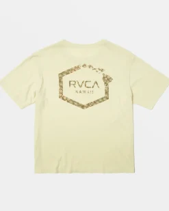 RVCA HAWAII HEX TEE Latte