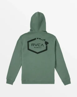RVCA HAWAII HOODIE Jade Hot