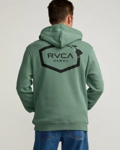 RVCA HAWAII HOODIE Jade Hot