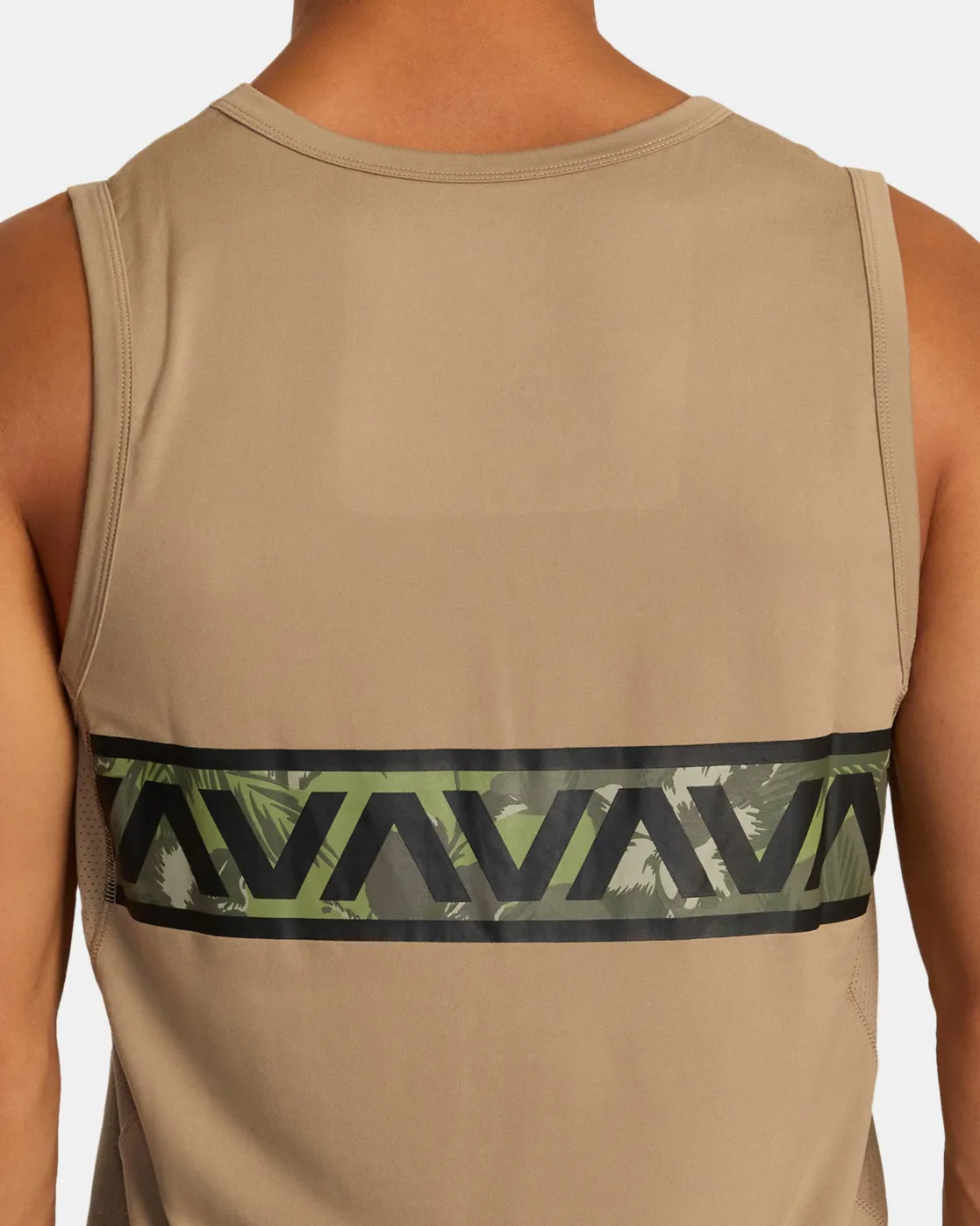 RVCA HAWAII SPORT VENT MUSCLE TANK Dark Khaki Online