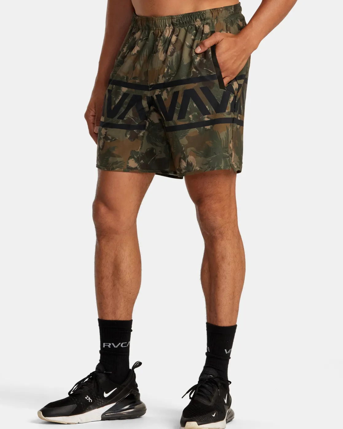 RVCA HAWAII YOGGER STRETCH 17" SHORTS Floral Camo Discount