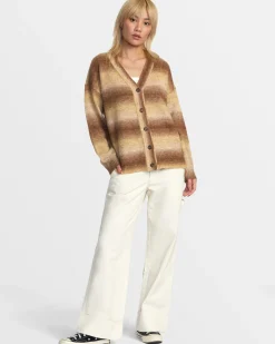 RVCA HERE WE ARE CARDIGAN SWEATER Ermine Online