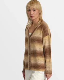 RVCA HERE WE ARE CARDIGAN SWEATER Ermine Online