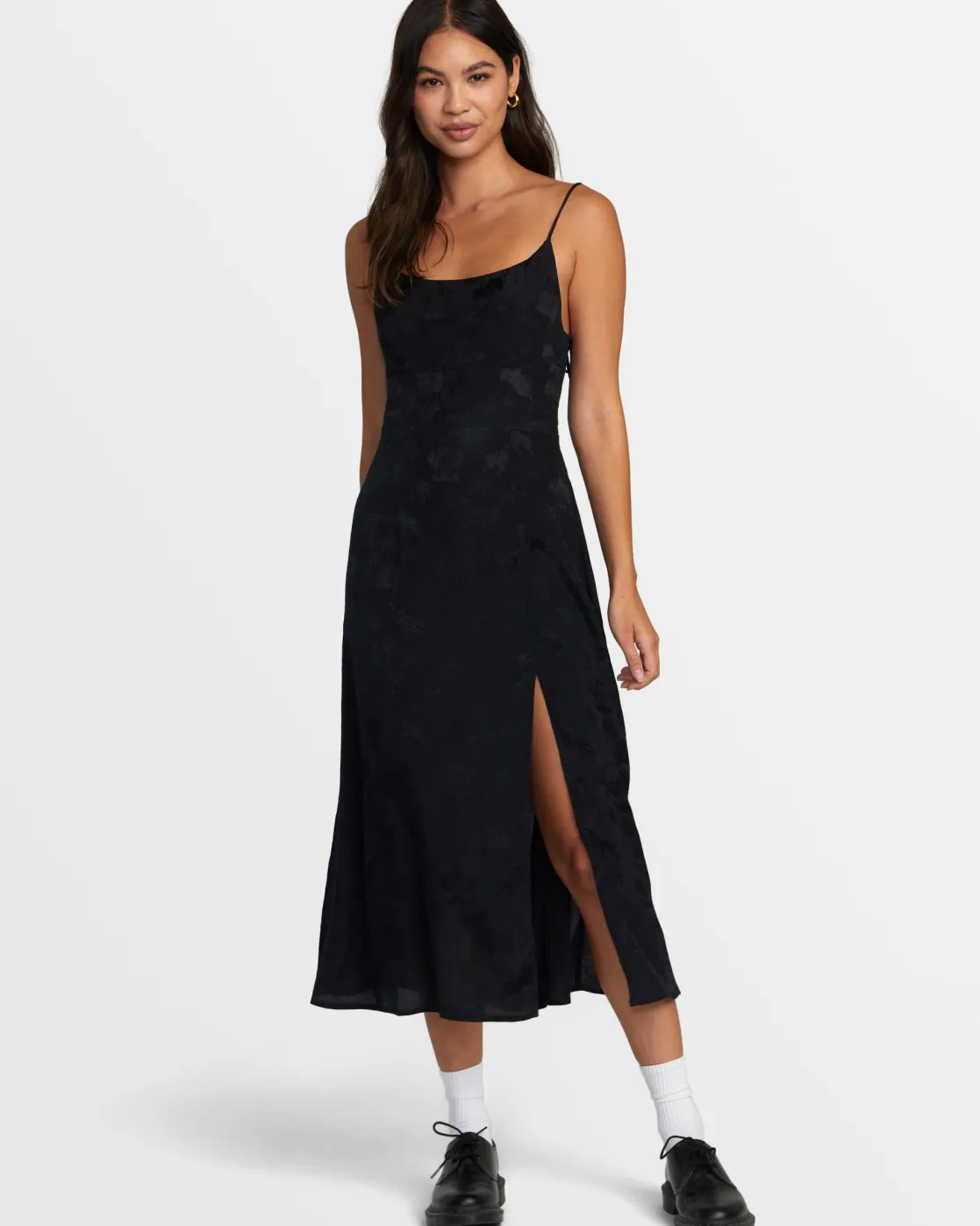 RVCA INVISIBLE MAN MIDI DRESS Black Best