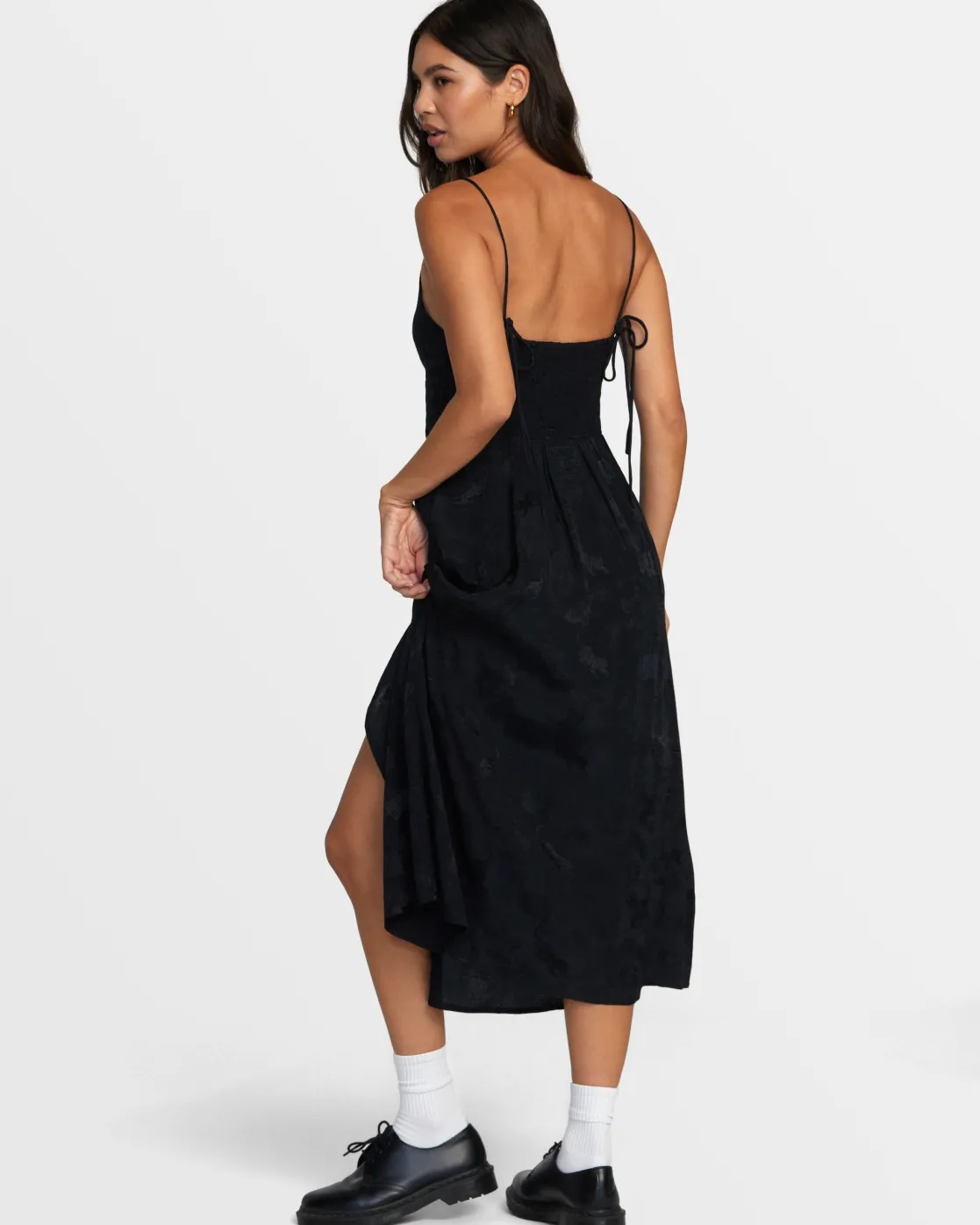 RVCA INVISIBLE MAN MIDI DRESS Black Best