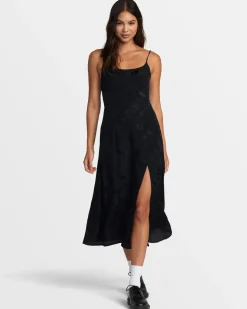 RVCA INVISIBLE MAN MIDI DRESS Black Best