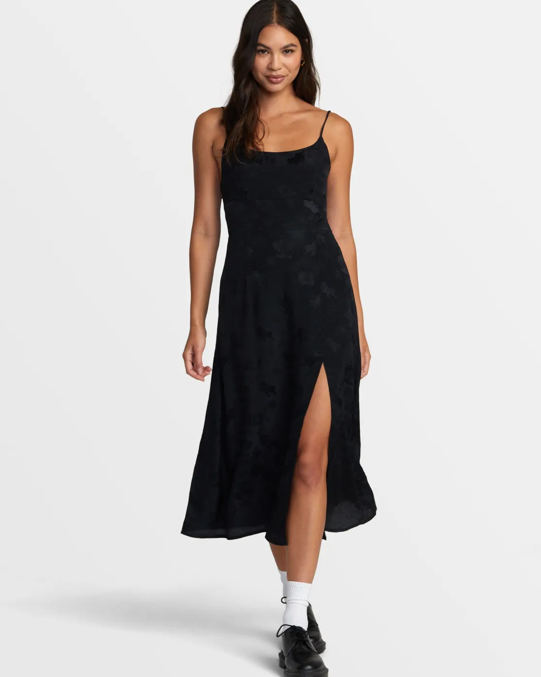 RVCA INVISIBLE MAN MIDI DRESS Black Best