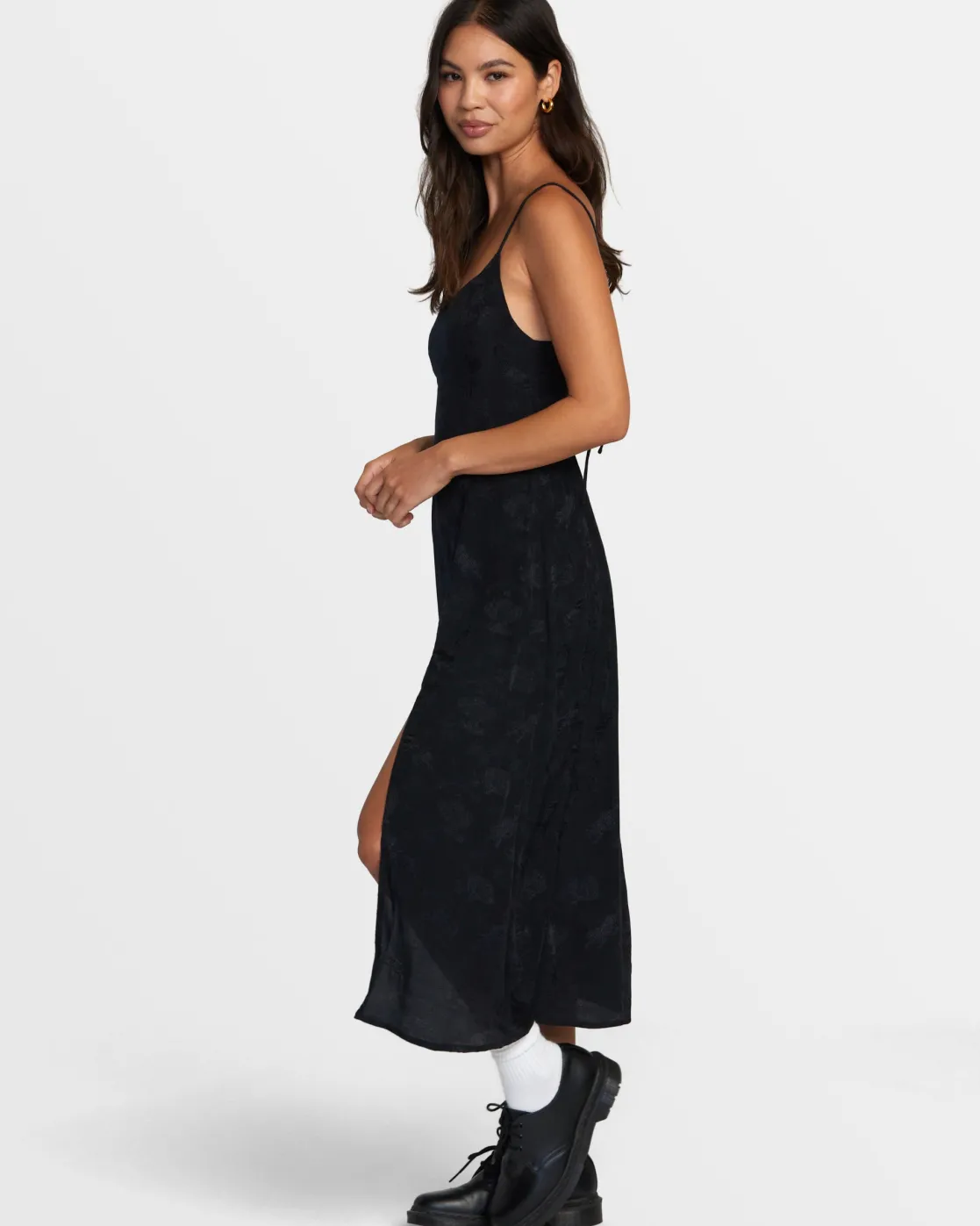 RVCA INVISIBLE MAN MIDI DRESS Black Best