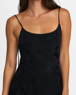RVCA INVISIBLE MAN MIDI DRESS Black Best