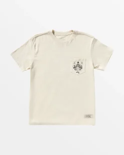 RVCA INVISIBLE MAN T-SHIRT Silver Bleach Clearance