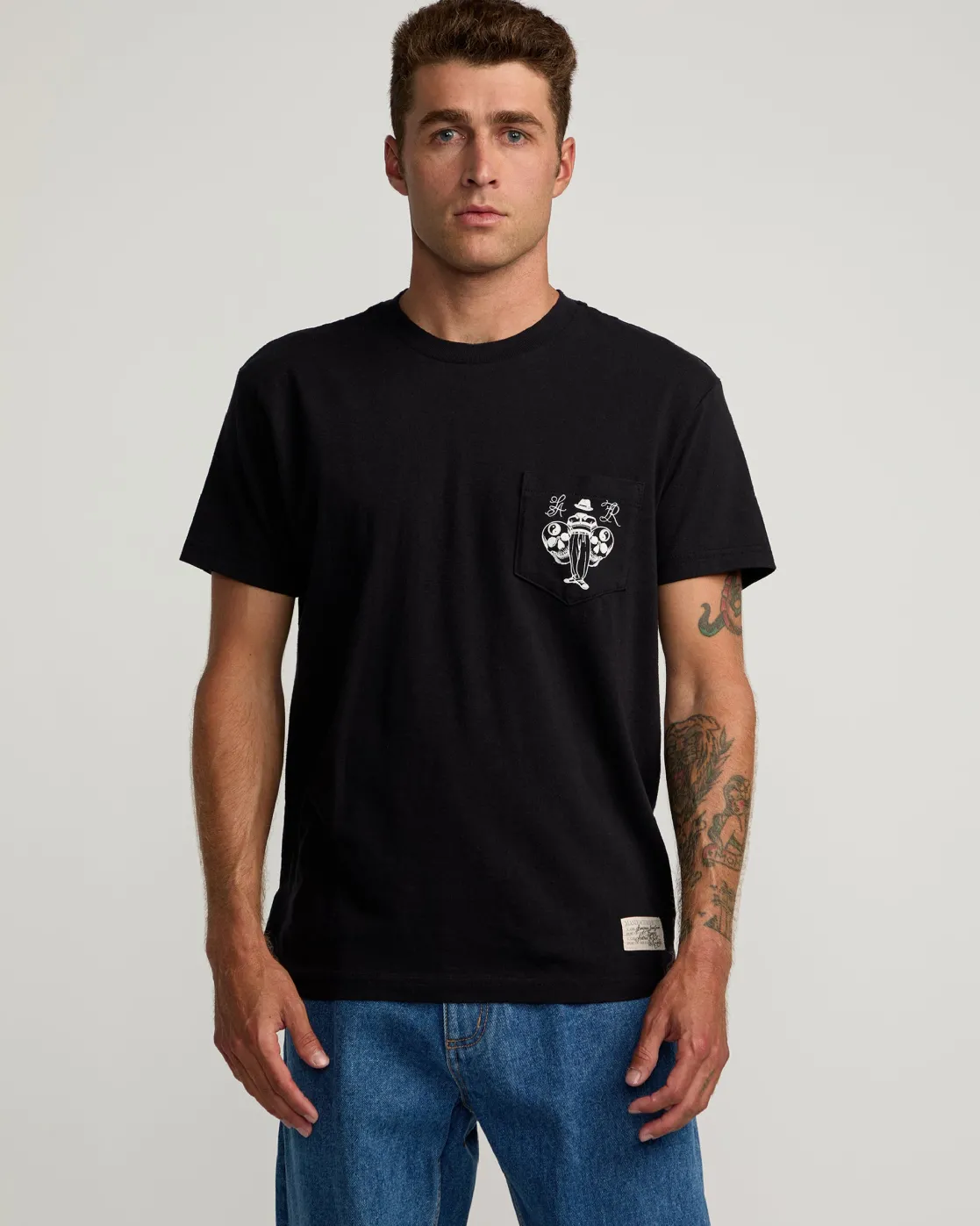RVCA INVISIBLE MAN T-SHIRT Black