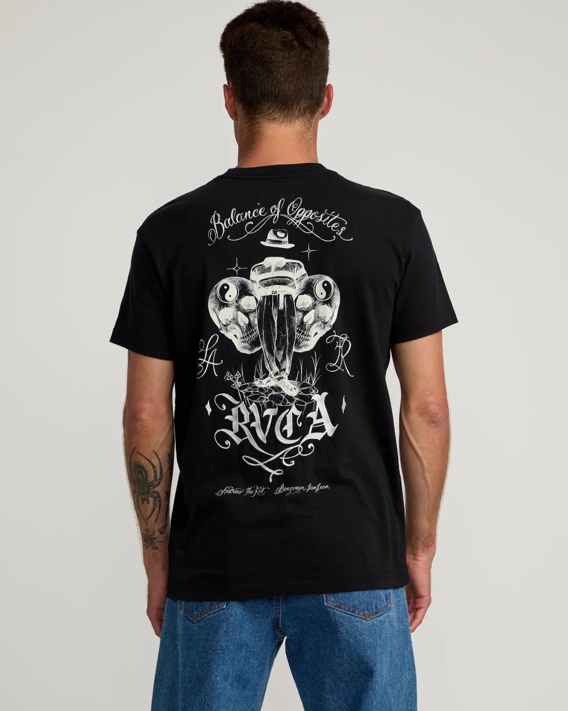 RVCA INVISIBLE MAN T-SHIRT Black