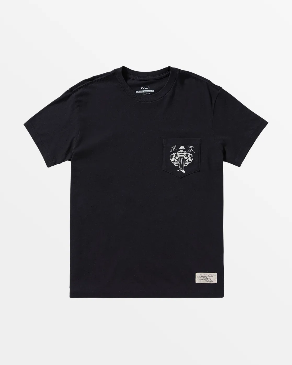 RVCA INVISIBLE MAN T-SHIRT Black