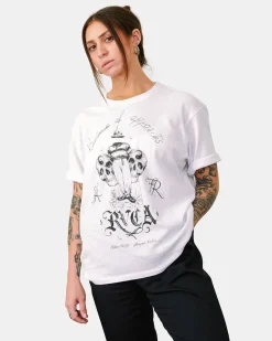 RVCA INVISIBLE MAN T-SHIRT White Sale