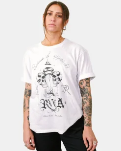 RVCA INVISIBLE MAN T-SHIRT White Sale
