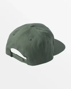 RVCA ISLAND HEX SNAPBACK HAT Army Discount