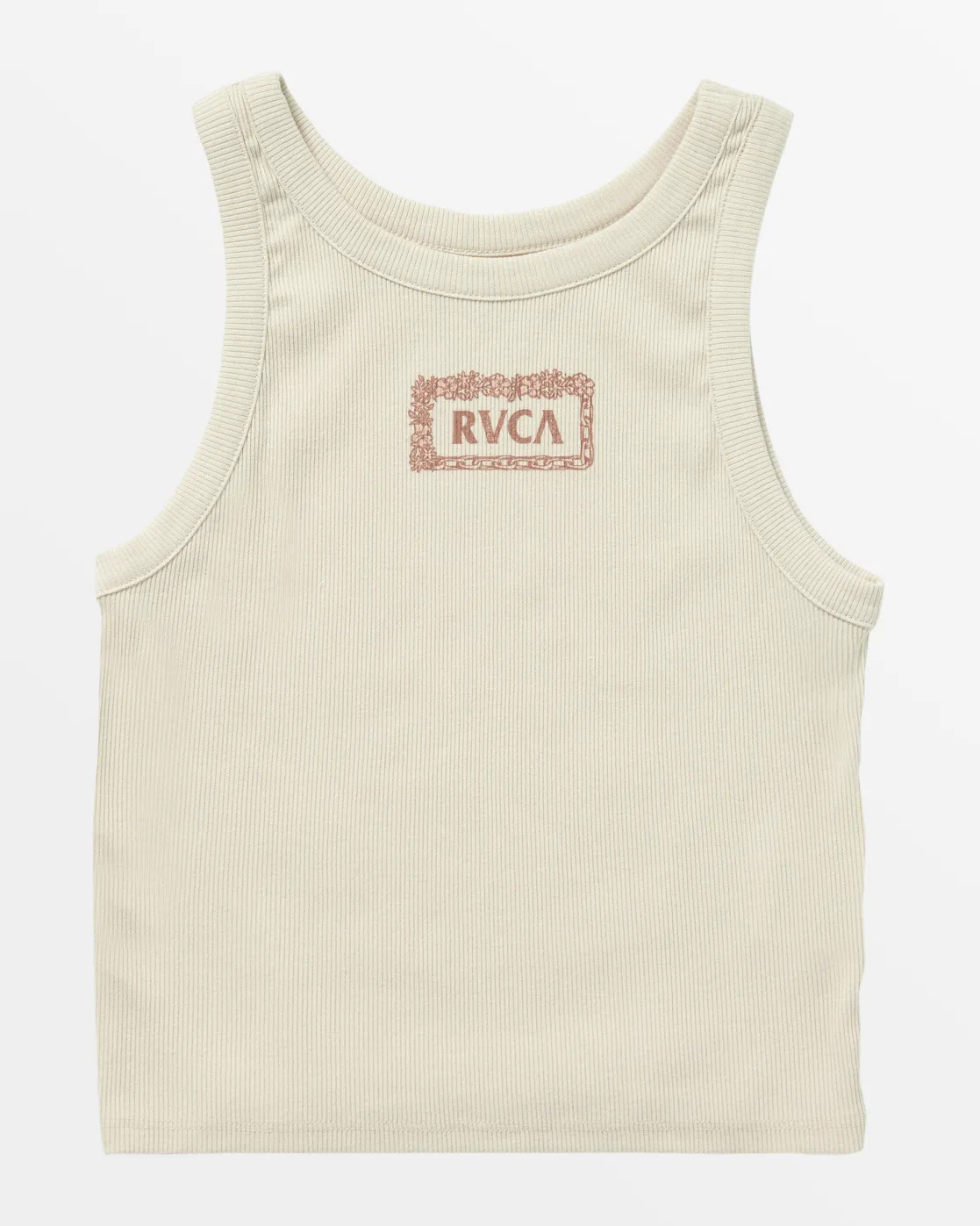 RVCA ISLAND LEI CROPPED TANK TOP Latte Online