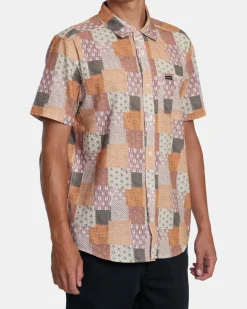 RVCA JBS SHORT SLEEVE SHIRT Vintage Gold Outlet