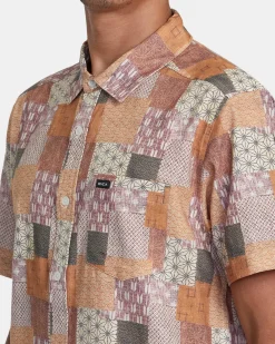 RVCA JBS SHORT SLEEVE SHIRT Vintage Gold Outlet