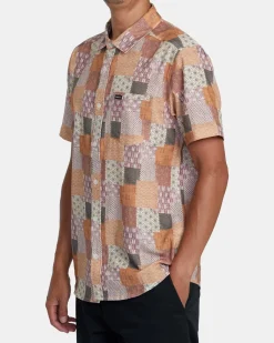 RVCA JBS SHORT SLEEVE SHIRT Vintage Gold Outlet