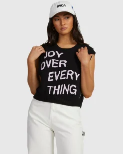 RVCA JOYS SWEATER VEST Black Online