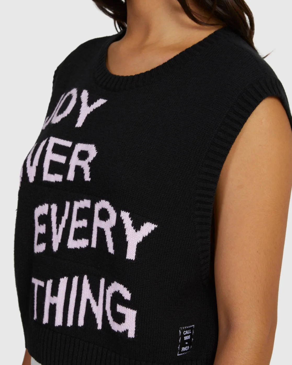 RVCA JOYS SWEATER VEST Black Online