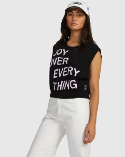 RVCA JOYS SWEATER VEST Black Online
