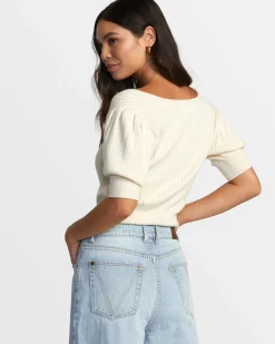 RVCA KATHRYN SWEATER Latte Clearance