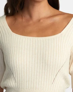 RVCA KATHRYN SWEATER Latte Clearance
